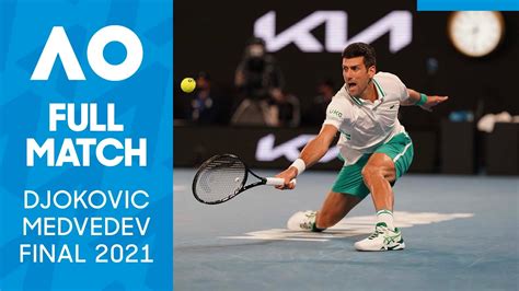 Novak Djokovic vs. Daniil Medvedev FULL Match Highlights.